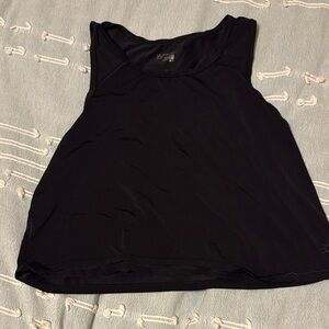 Aerie Offline Black Cropped Tank Top-Size Medium